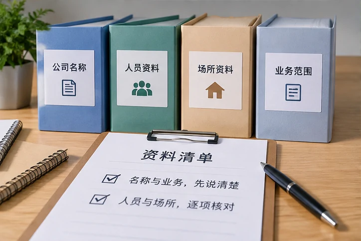 创业者一起整理开办计划的服务场景示意