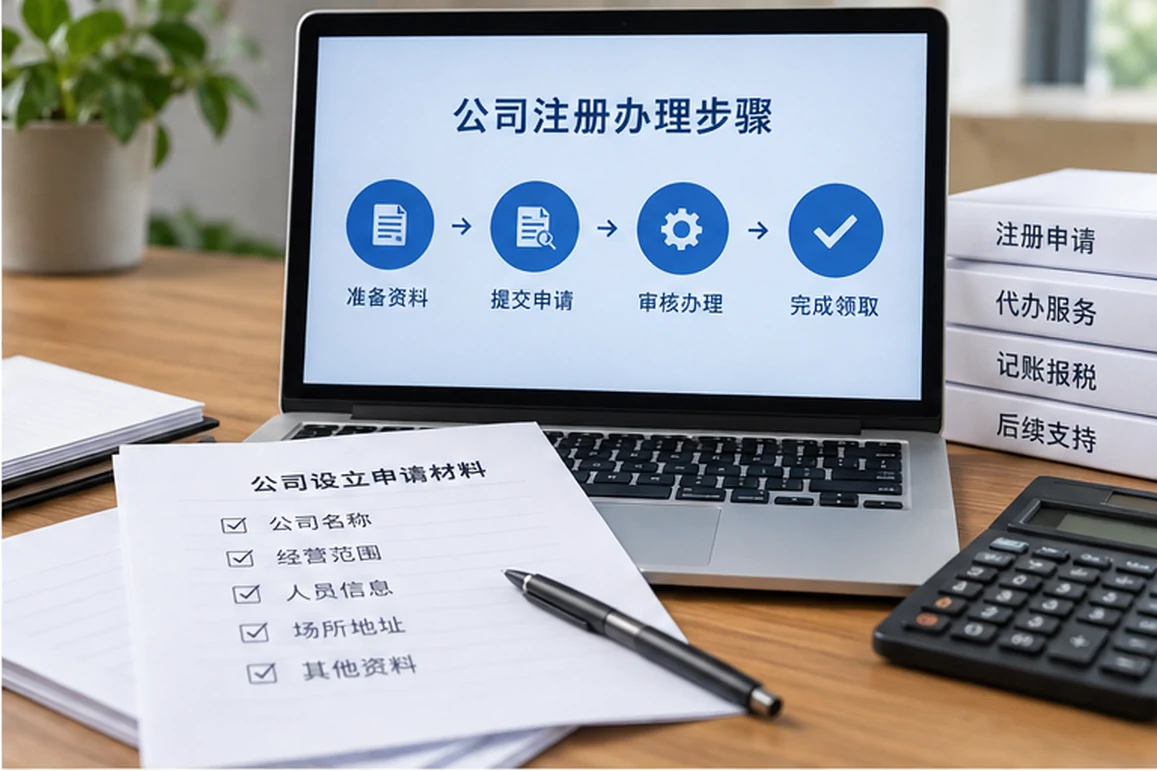 创业者一起整理开办计划的服务场景示意