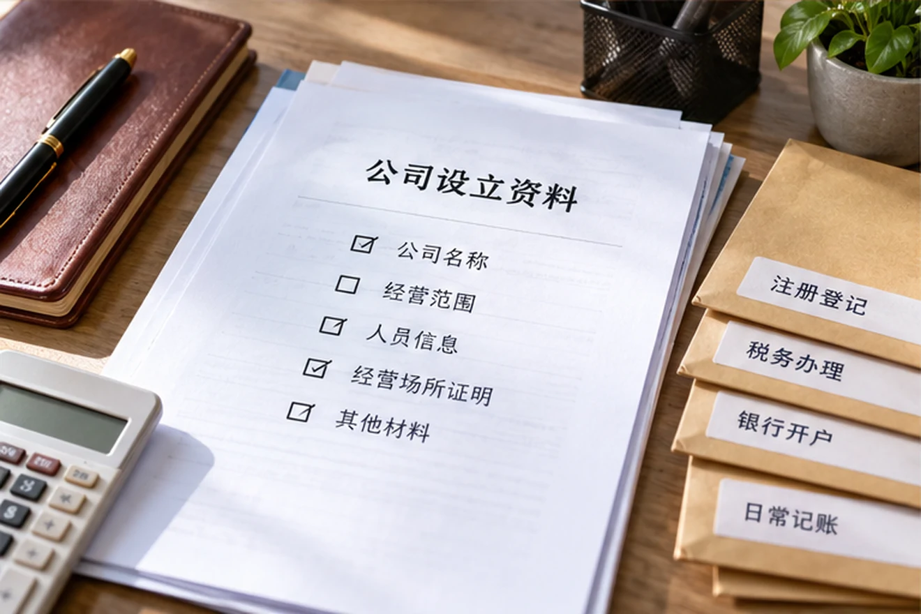 创业者一起整理开办计划的服务场景示意