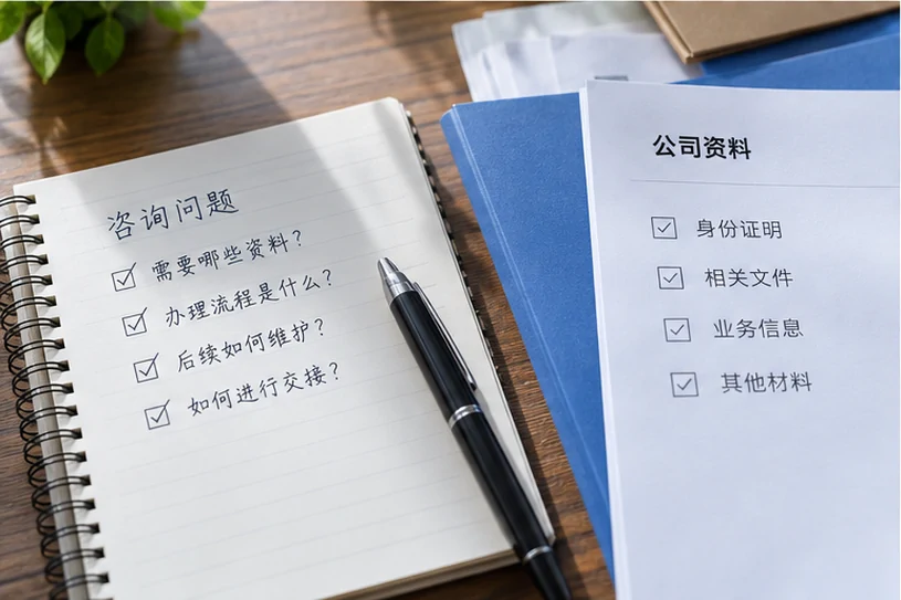 企业网站展示业务与服务信息的场景示意