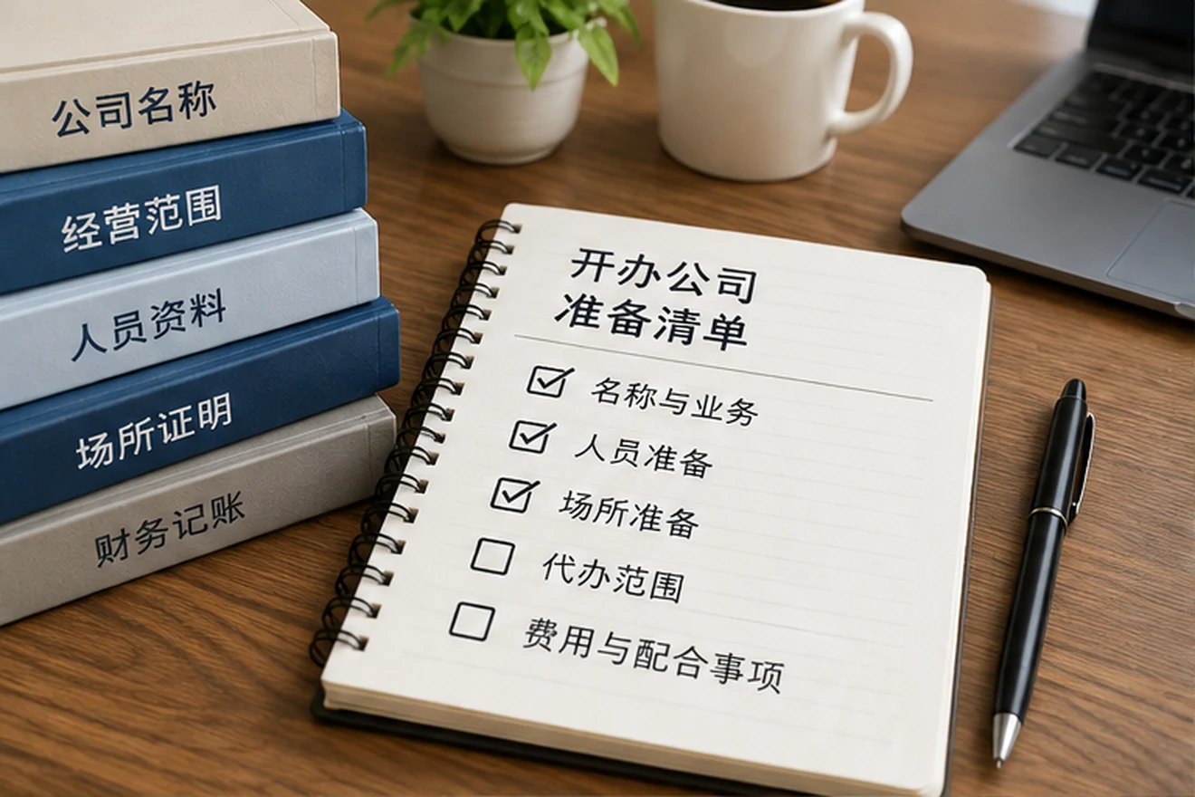 创业者一起整理开办计划的服务场景示意