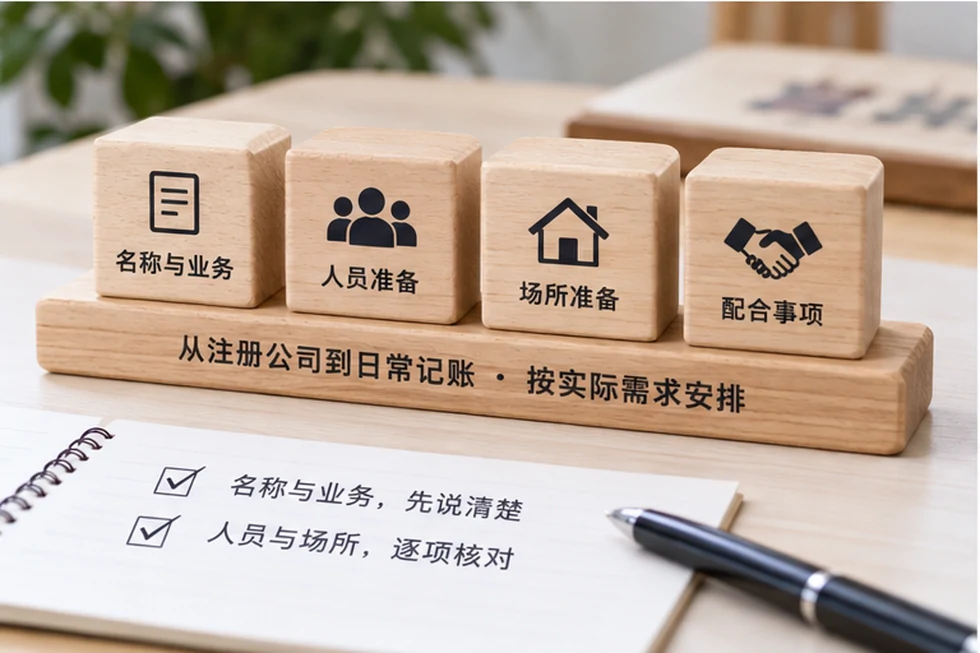 创业者一起整理开办计划的服务场景示意