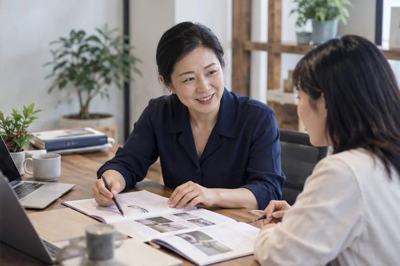 企业网站展示业务与服务信息的场景示意