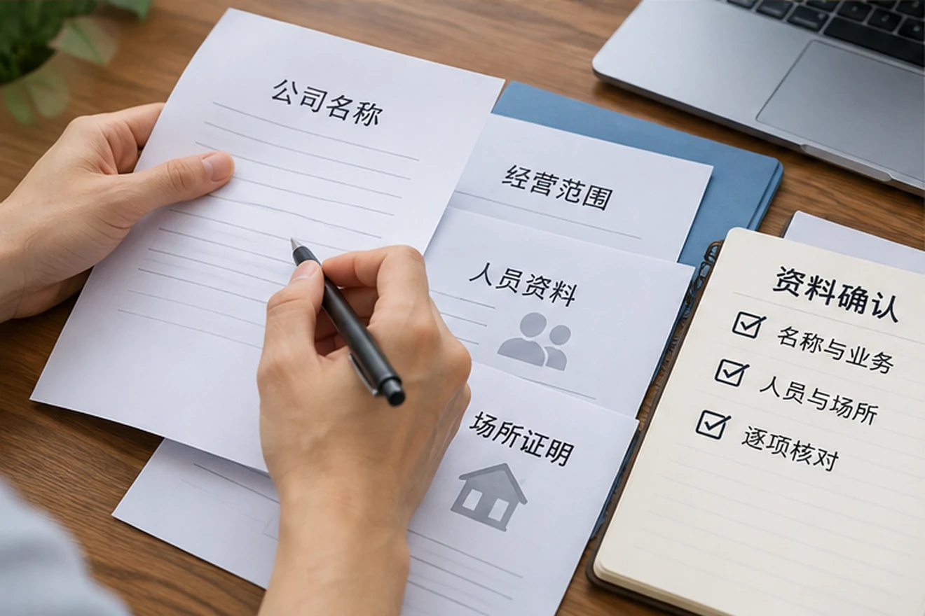 创业者一起整理开办计划的服务场景示意