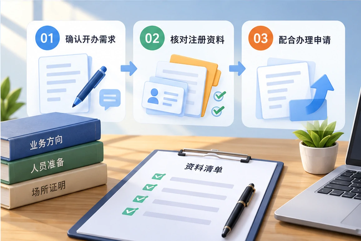 创业者一起整理开办计划的服务场景示意