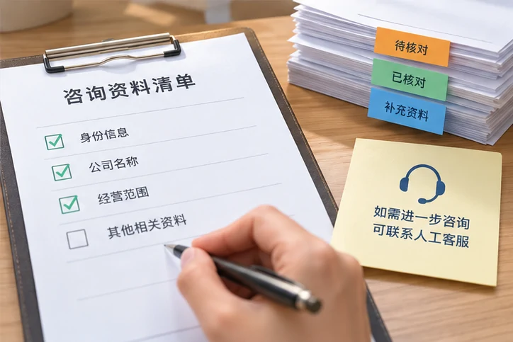在线客服接待与咨询整理的服务场景示意
