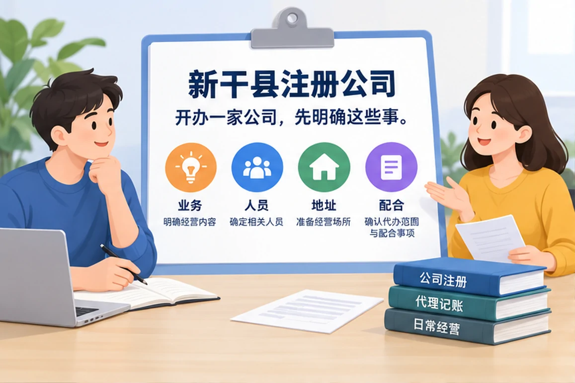 创业者一起整理开办计划的服务场景示意