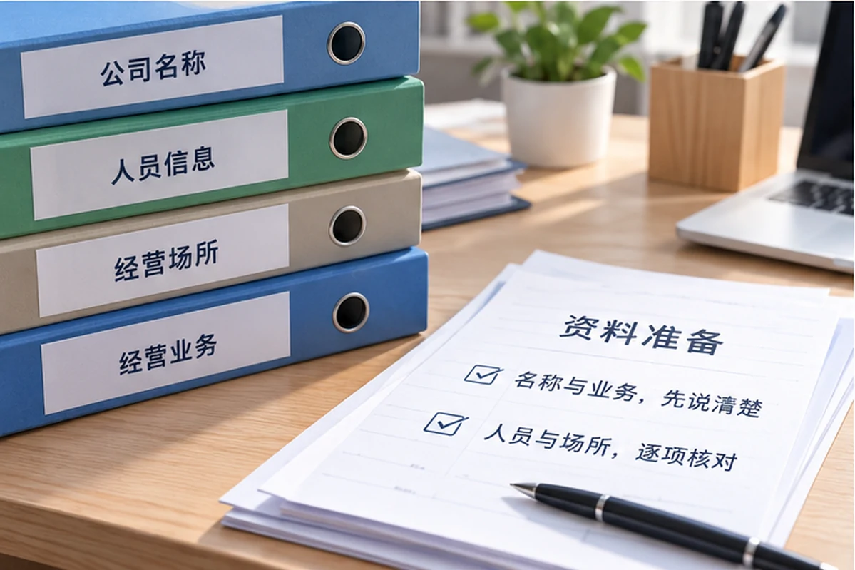 创业者一起整理开办计划的服务场景示意