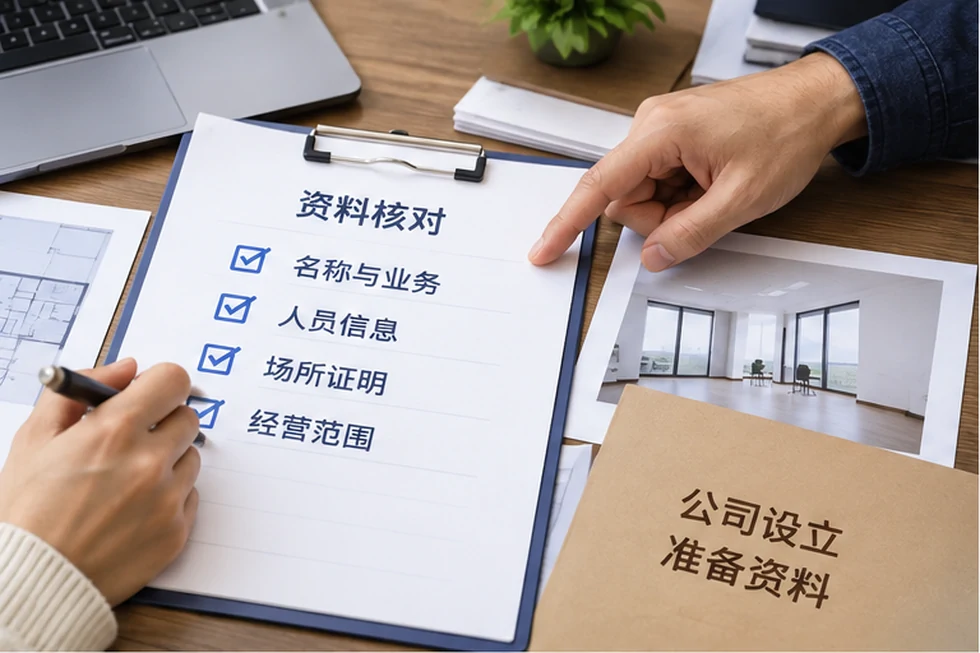 创业者一起整理开办计划的服务场景示意