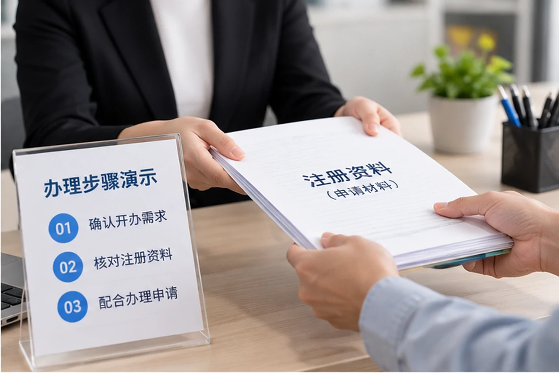创业者一起整理开办计划的服务场景示意