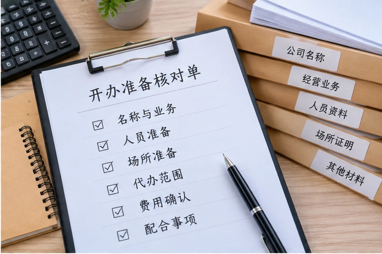 创业者一起整理开办计划的服务场景示意