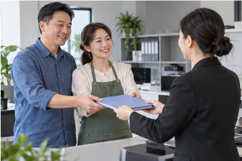 整理企业票据与日常账务资料的服务场景示意