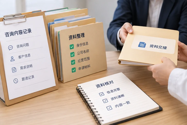 在线客服接待与咨询整理的服务场景示意