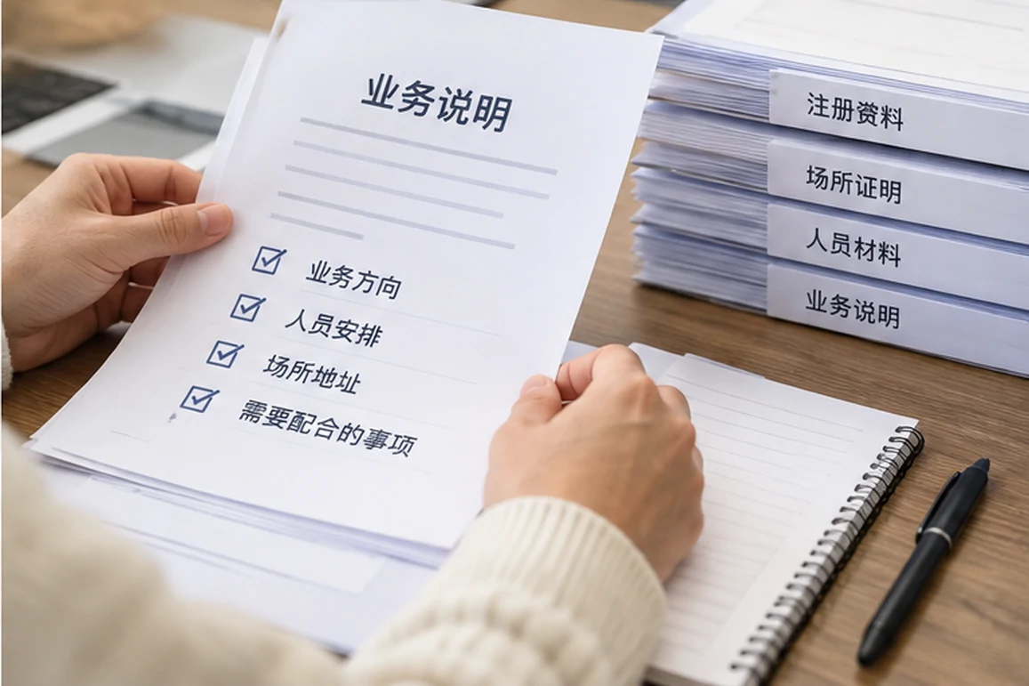 创业者一起整理开办计划的服务场景示意
