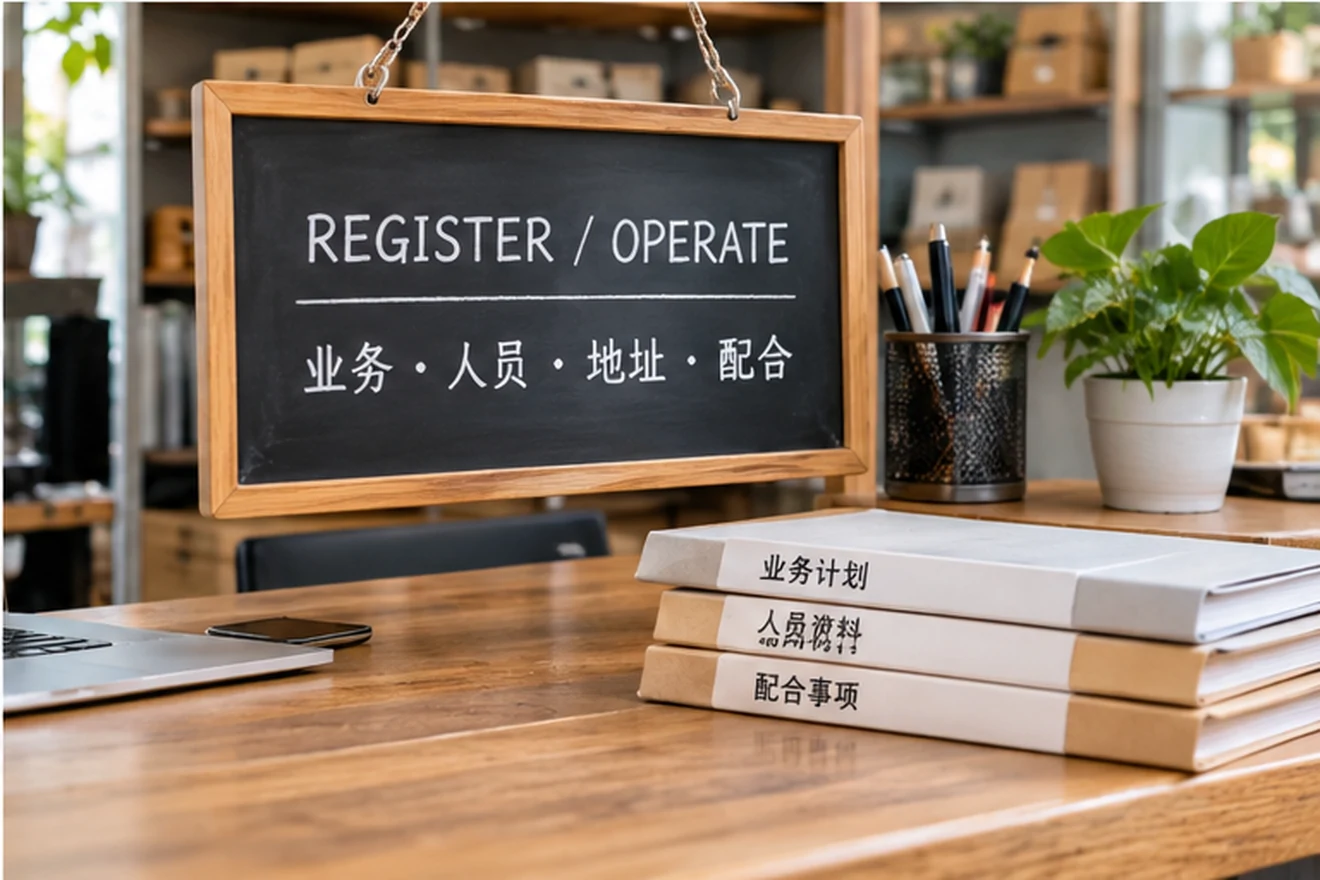 创业者一起整理开办计划的服务场景示意
