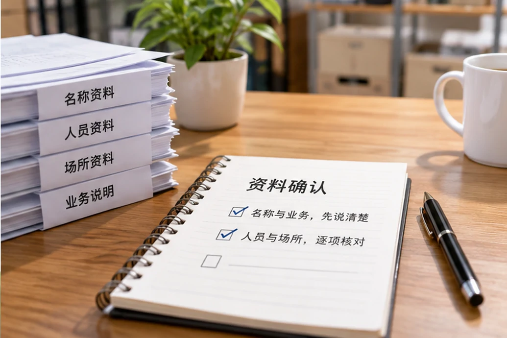 创业者一起整理开办计划的服务场景示意