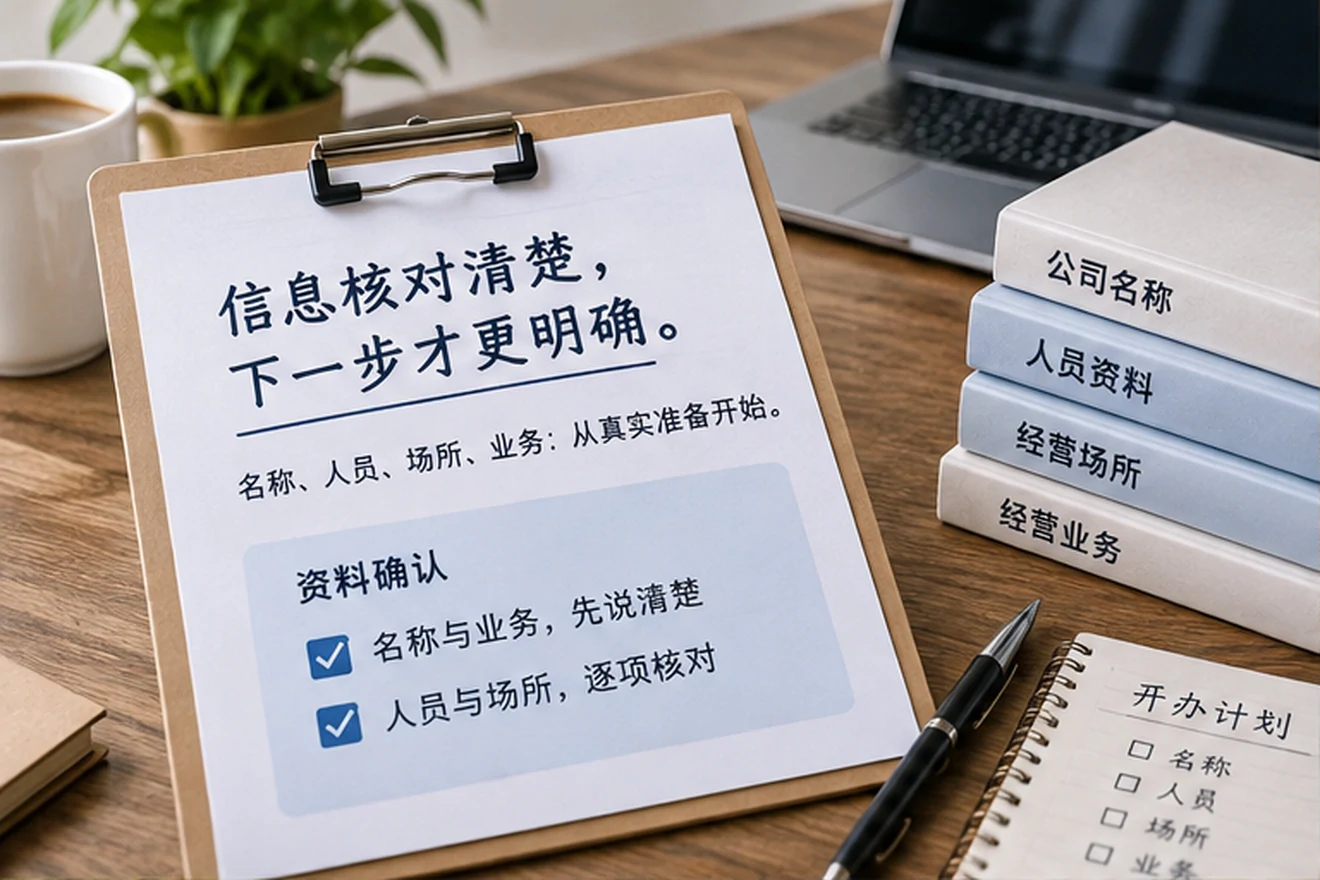 创业者一起整理开办计划的服务场景示意