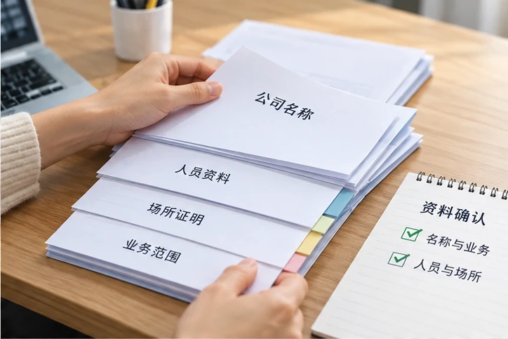 创业者一起整理开办计划的服务场景示意