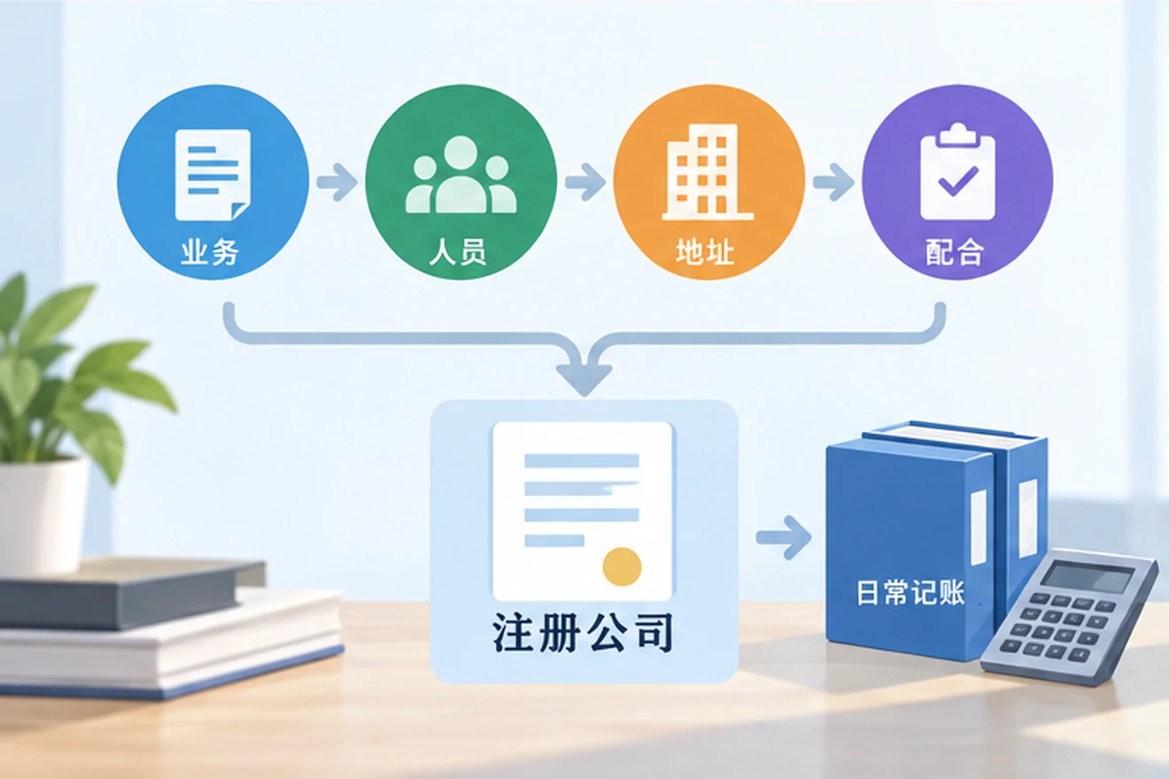 创业者一起整理开办计划的服务场景示意