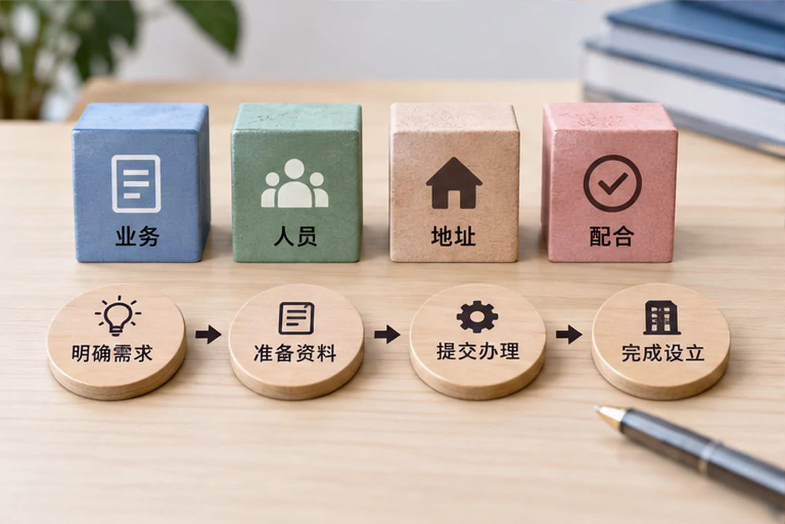 创业者一起整理开办计划的服务场景示意