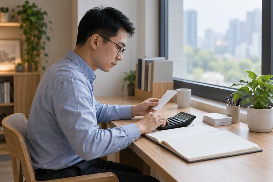 整理企业票据与日常账务资料的服务场景示意