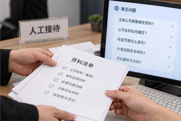 在线客服接待与咨询整理的服务场景示意