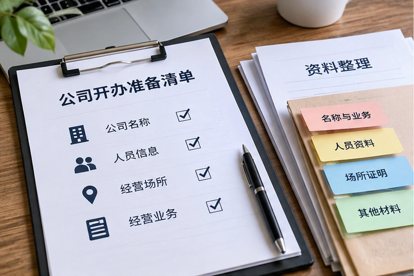 创业者一起整理开办计划的服务场景示意