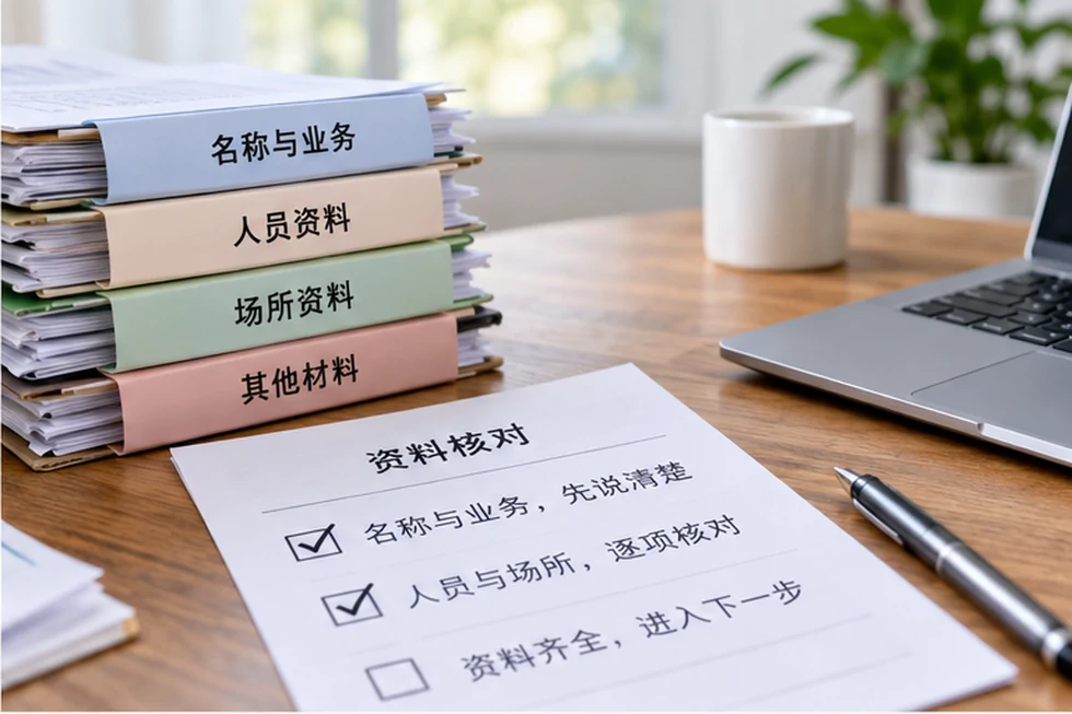 创业者一起整理开办计划的服务场景示意