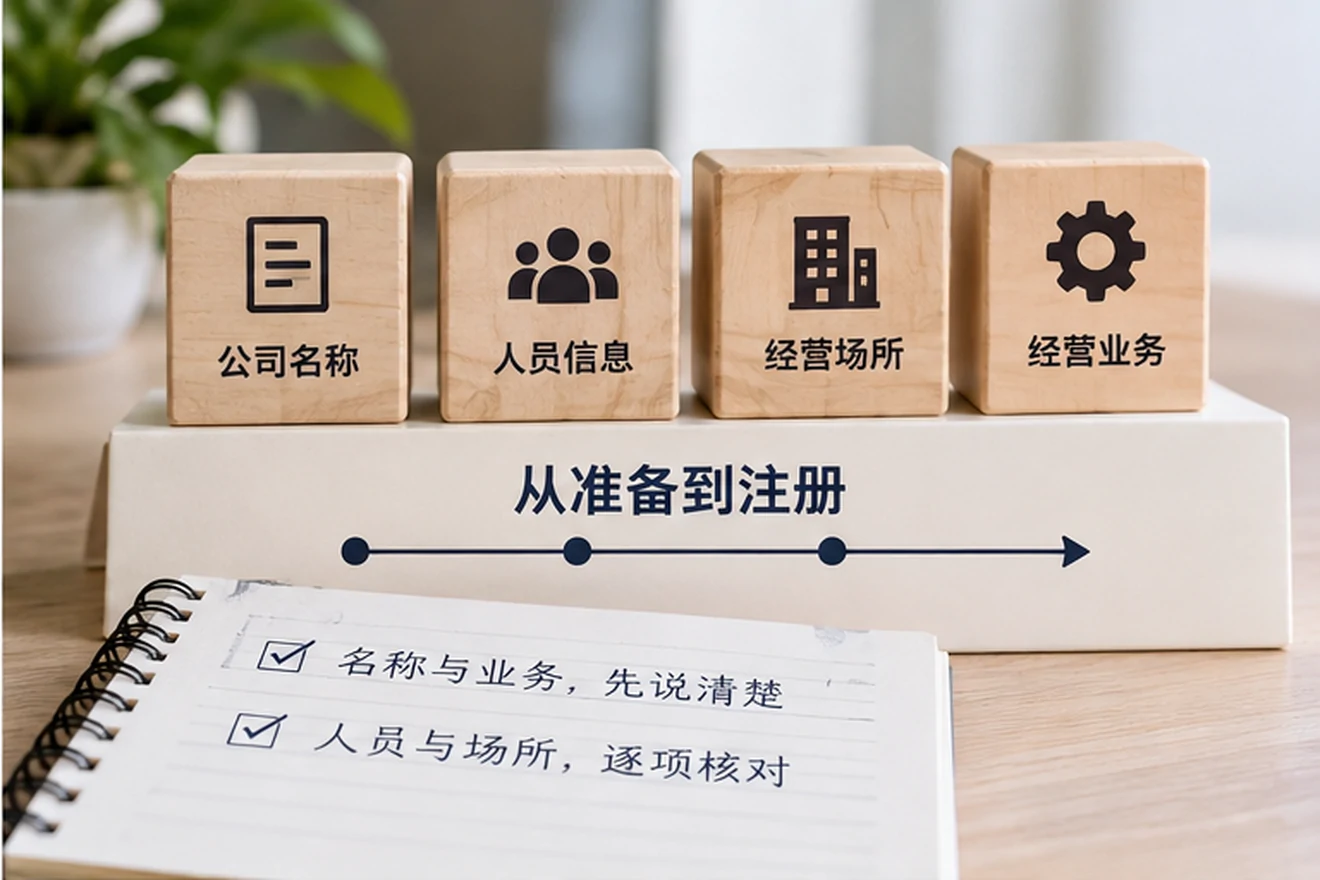 创业者一起整理开办计划的服务场景示意