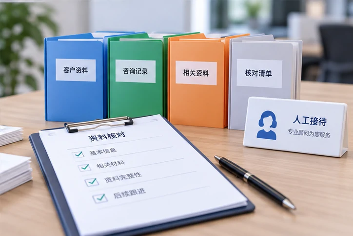 在线客服接待与咨询整理的服务场景示意