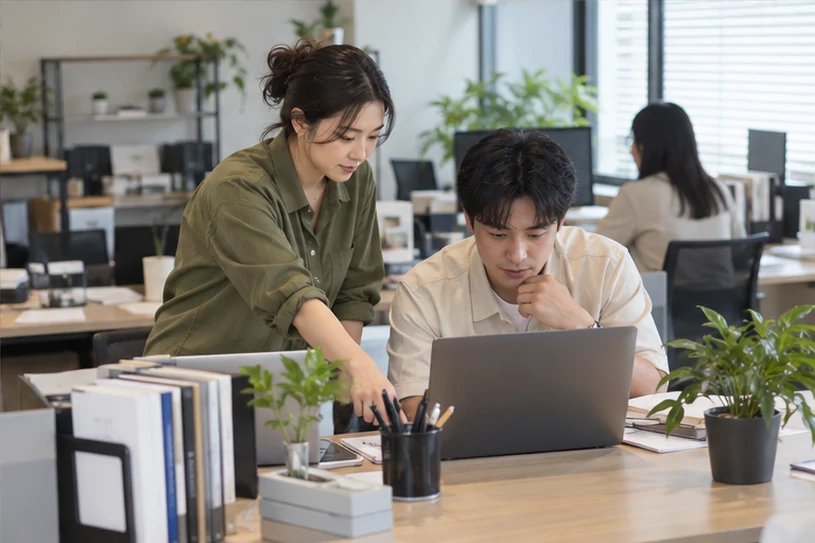 企业网站展示业务与服务信息的场景示意