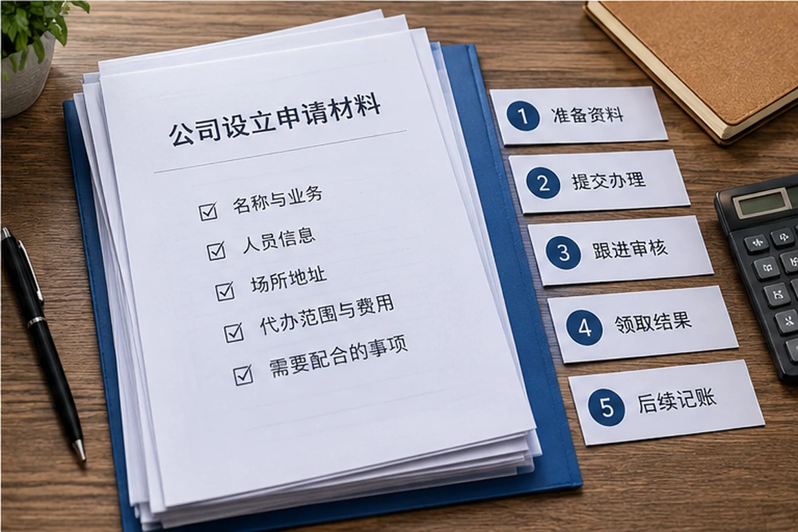 创业者一起整理开办计划的服务场景示意