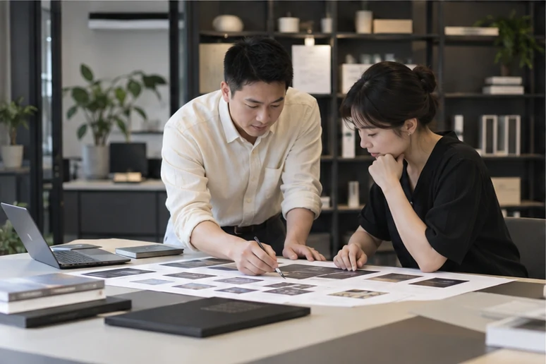 企业网站展示业务与服务信息的场景示意