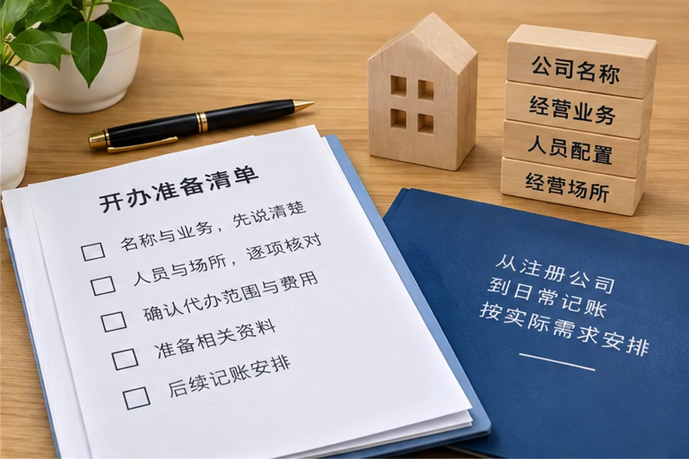 创业者一起整理开办计划的服务场景示意