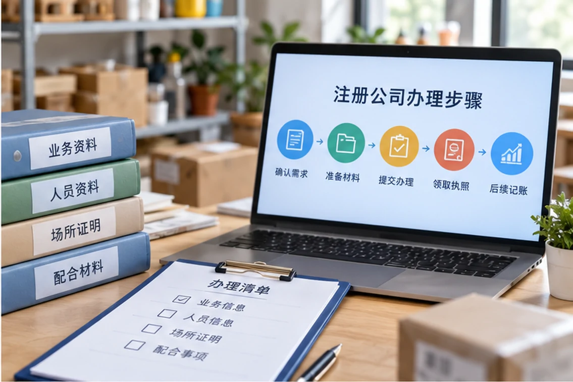 创业者一起整理开办计划的服务场景示意