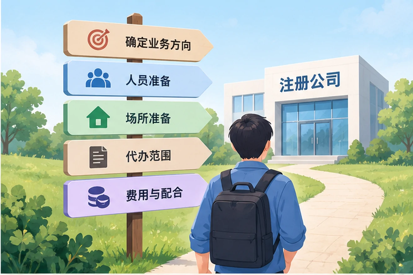 创业者一起整理开办计划的服务场景示意