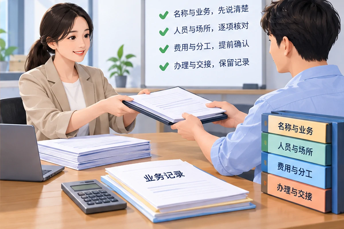 创业者一起整理开办计划的服务场景示意