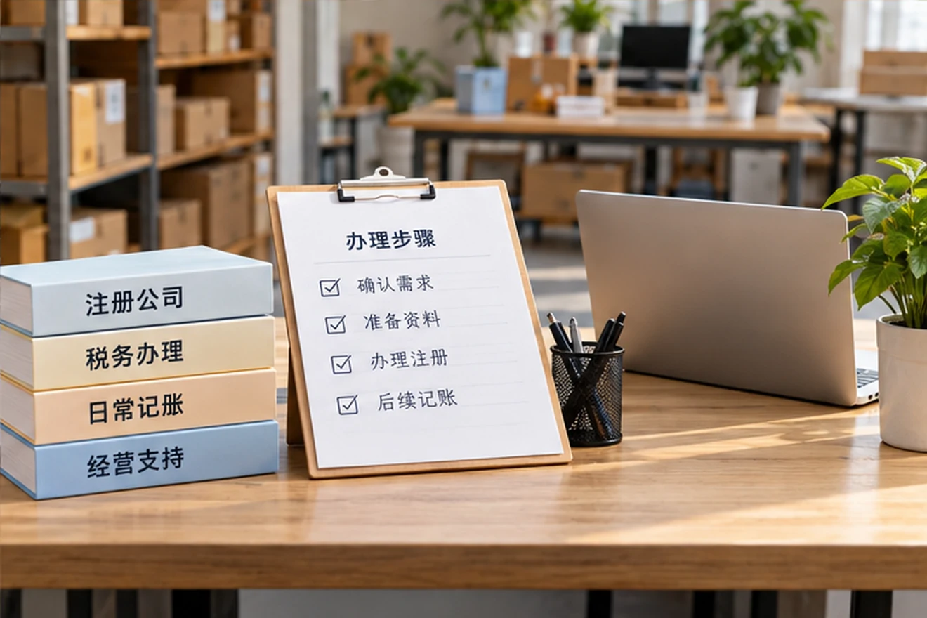 创业者一起整理开办计划的服务场景示意