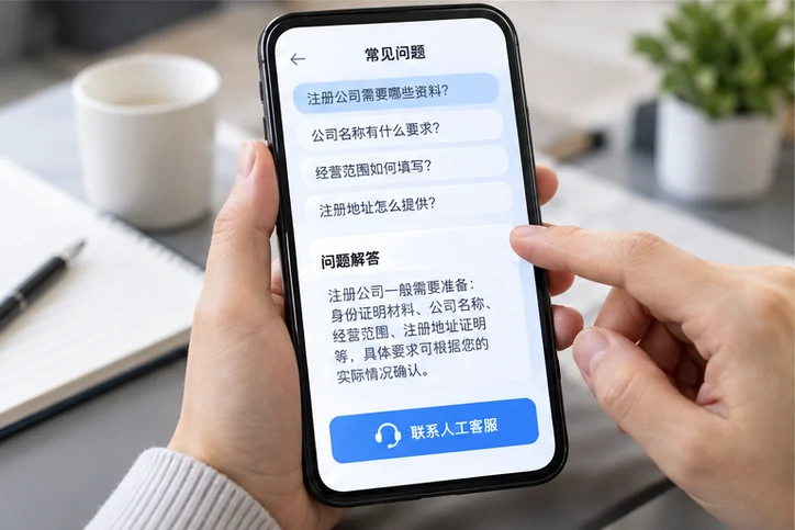 在线客服接待与咨询整理的服务场景示意
