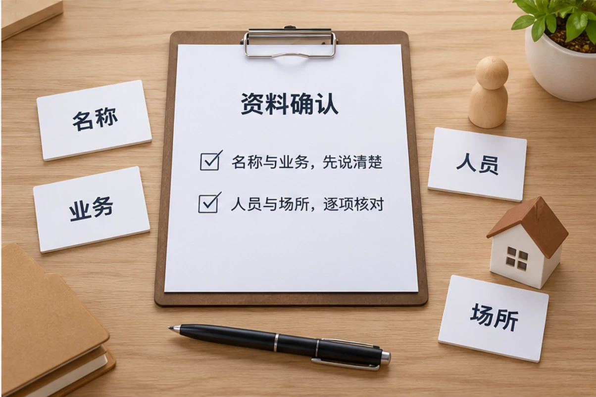 创业者一起整理开办计划的服务场景示意