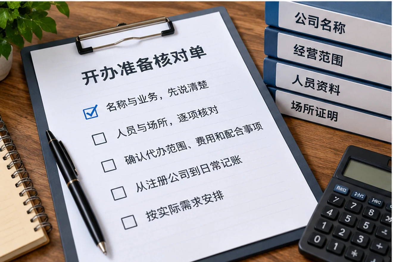 创业者一起整理开办计划的服务场景示意