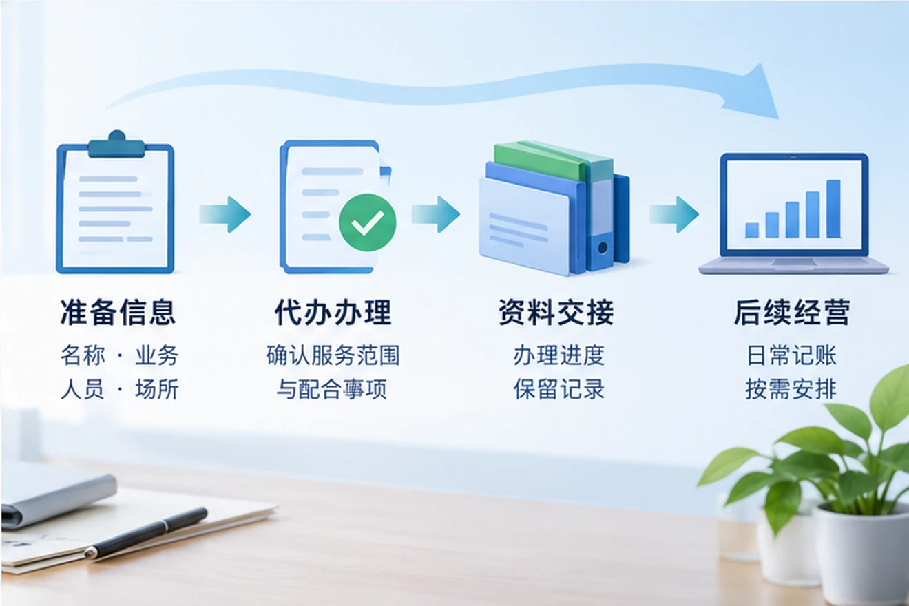 创业者一起整理开办计划的服务场景示意