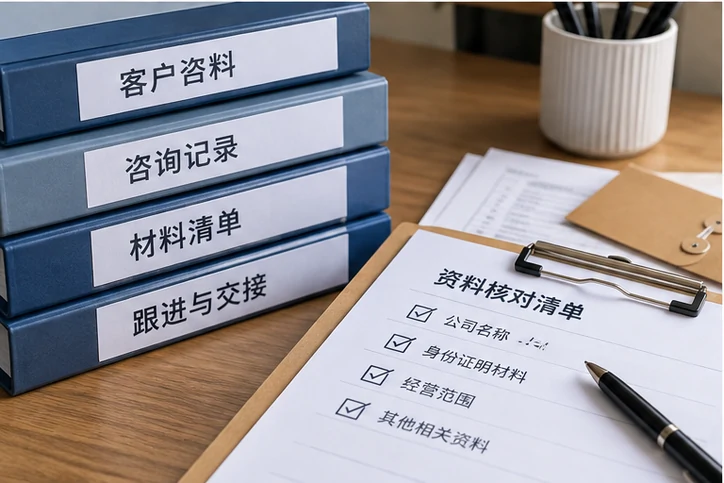 在线客服接待与咨询整理的服务场景示意