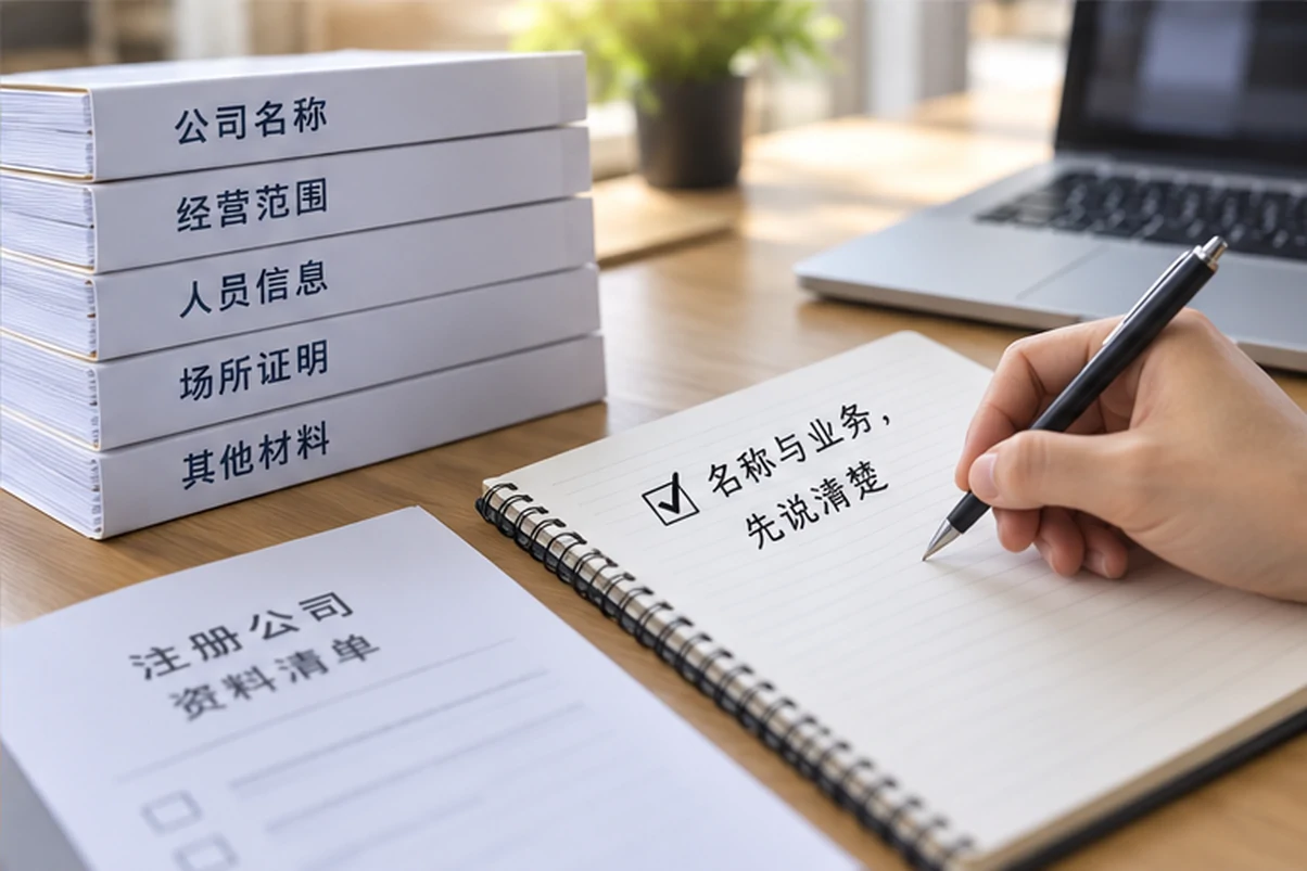 创业者一起整理开办计划的服务场景示意