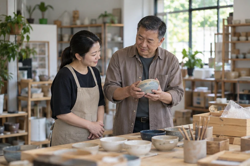 企业网站展示业务与服务信息的场景示意