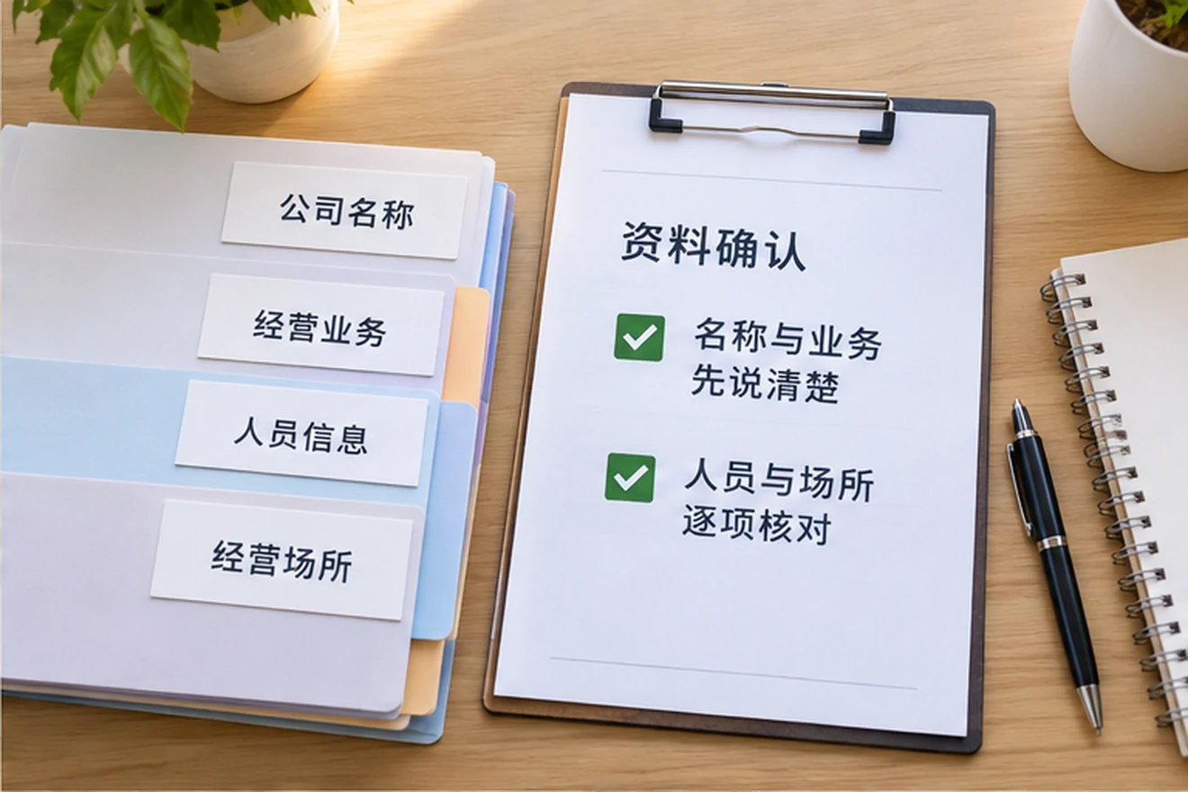创业者一起整理开办计划的服务场景示意