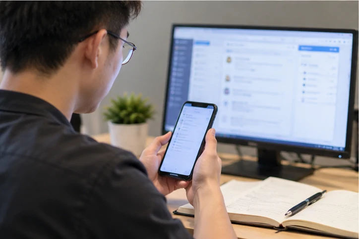 在线客服接待与咨询整理的服务场景示意