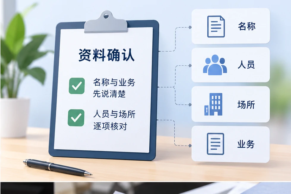创业者一起整理开办计划的服务场景示意