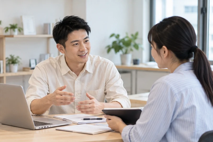 企业网站展示业务与服务信息的场景示意