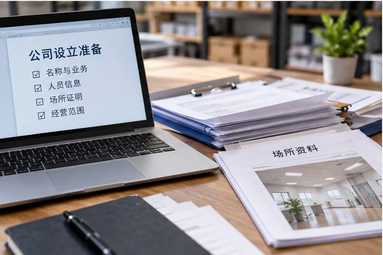 创业者一起整理开办计划的服务场景示意